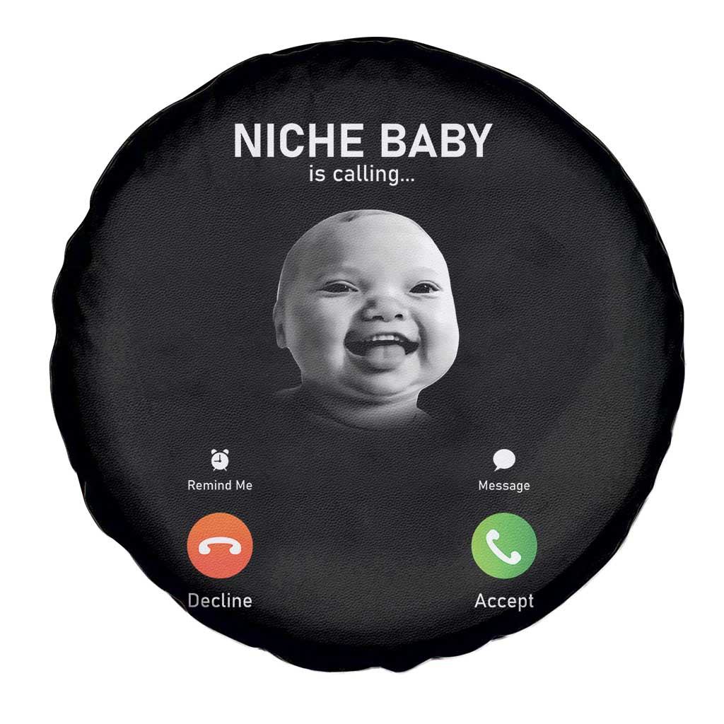 Funny Tuff Baby Meme Spare Tire Cover Tell ‘Em Son AI Niche Baby Motion Holding Laugh - Wonder Print Shop