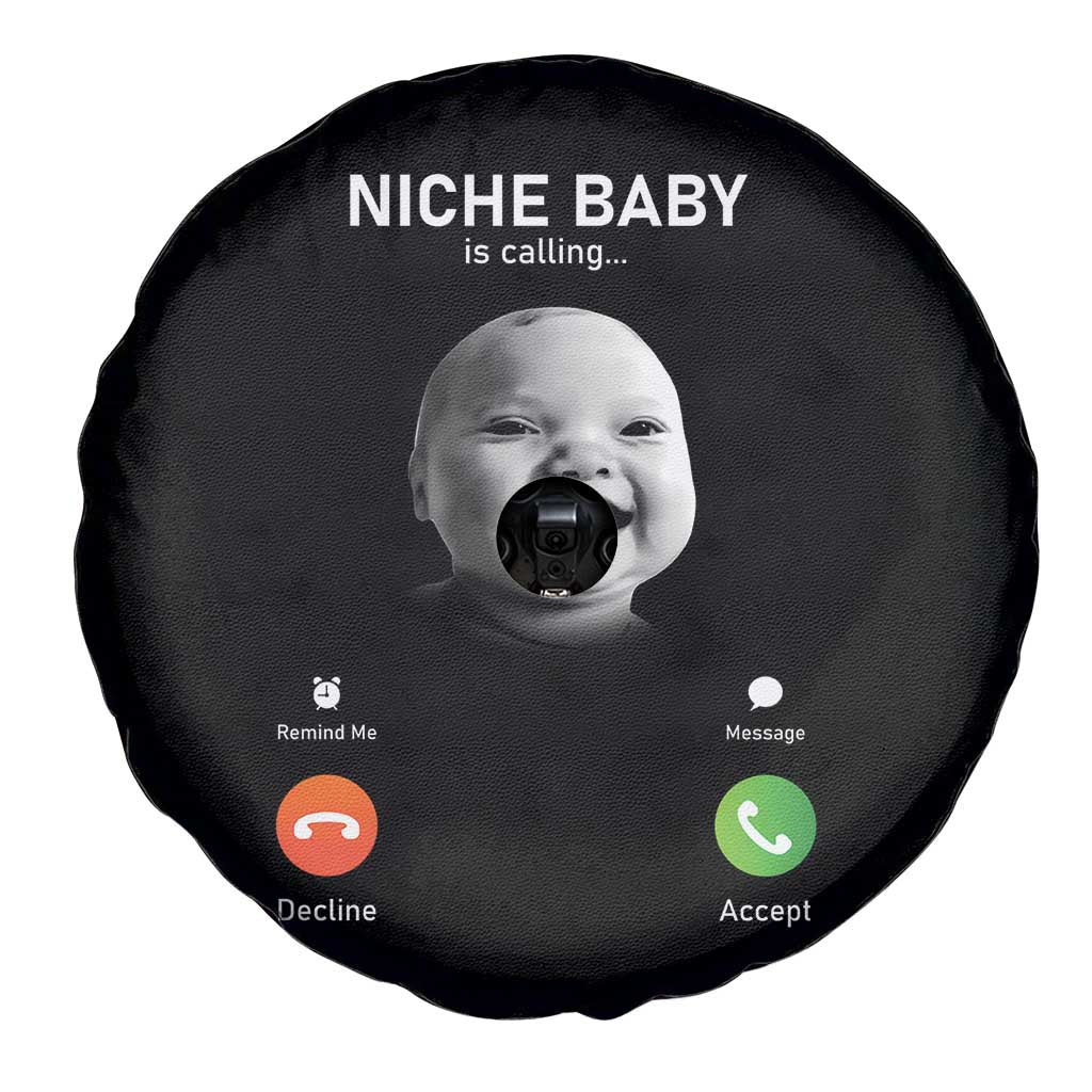 Funny Tuff Baby Meme Spare Tire Cover Tell ‘Em Son AI Niche Baby Motion Holding Laugh - Wonder Print Shop