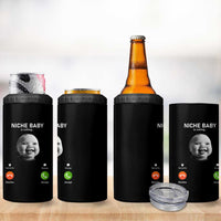 Funny Tuff Baby Meme 4 in 1 Can Cooler Tumbler Tell ‘Em Son AI Niche Baby Motion Holding Laugh - Wonder Print Shop