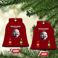 Funny Tuff Baby Meme Ceramic Ornament Tell ‘Em Son AI Niche Baby Motion Holding Laugh - Wonder Print Shop