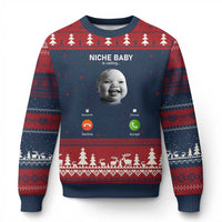 Funny Tuff Baby Meme Ugly Christmas Sweater Tell ‘Em Son AI Niche Baby Motion Holding Laugh - Wonder Print Shop