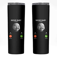 Funny Tuff Baby Meme Skinny Tumbler Tell ‘Em Son AI Niche Baby Motion Holding Laugh - Wonder Print Shop