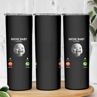 Funny Tuff Baby Meme Skinny Tumbler Tell ‘Em Son AI Niche Baby Motion Holding Laugh - Wonder Print Shop
