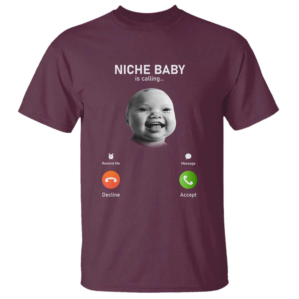 Funny Tuff Baby Meme T Shirt Tell ‘Em Son AI Niche Baby Motion Holding Laugh - Wonder Print Shop
