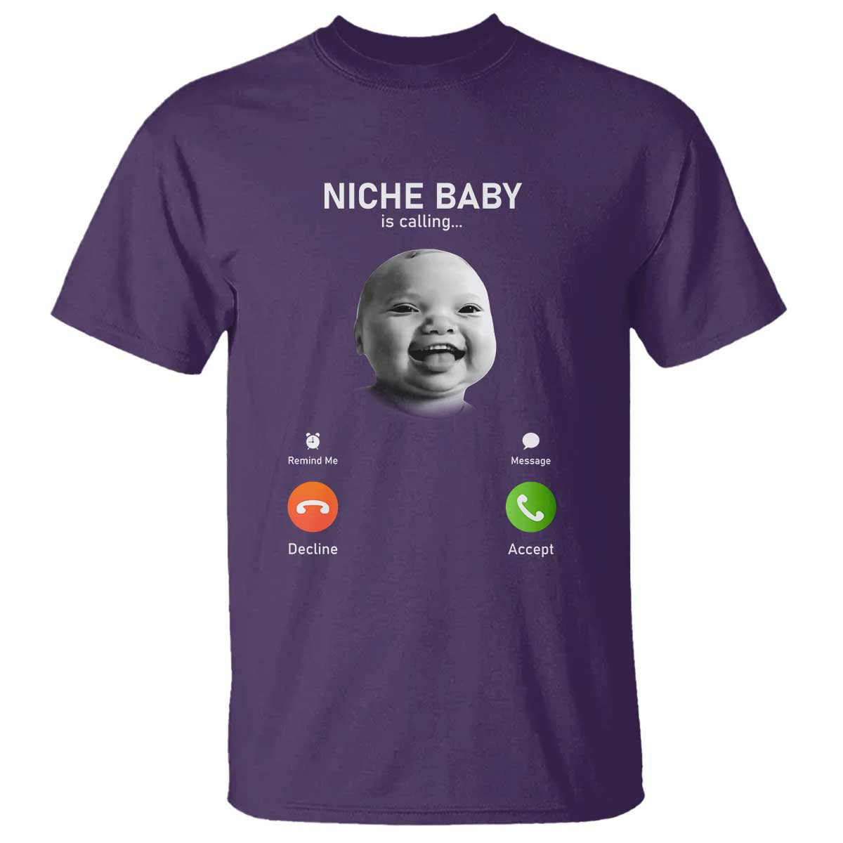 Funny Tuff Baby Meme T Shirt Tell ‘Em Son AI Niche Baby Motion Holding Laugh - Wonder Print Shop