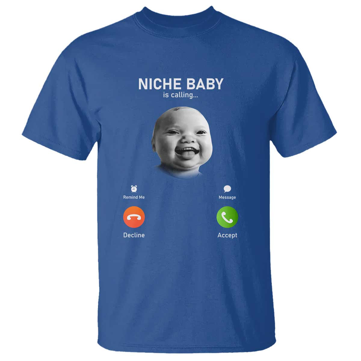 Funny Tuff Baby Meme T Shirt Tell ‘Em Son AI Niche Baby Motion Holding Laugh - Wonder Print Shop