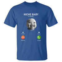 Funny Tuff Baby Meme T Shirt Tell ‘Em Son AI Niche Baby Motion Holding Laugh - Wonder Print Shop