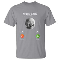 Funny Tuff Baby Meme T Shirt Tell ‘Em Son AI Niche Baby Motion Holding Laugh - Wonder Print Shop