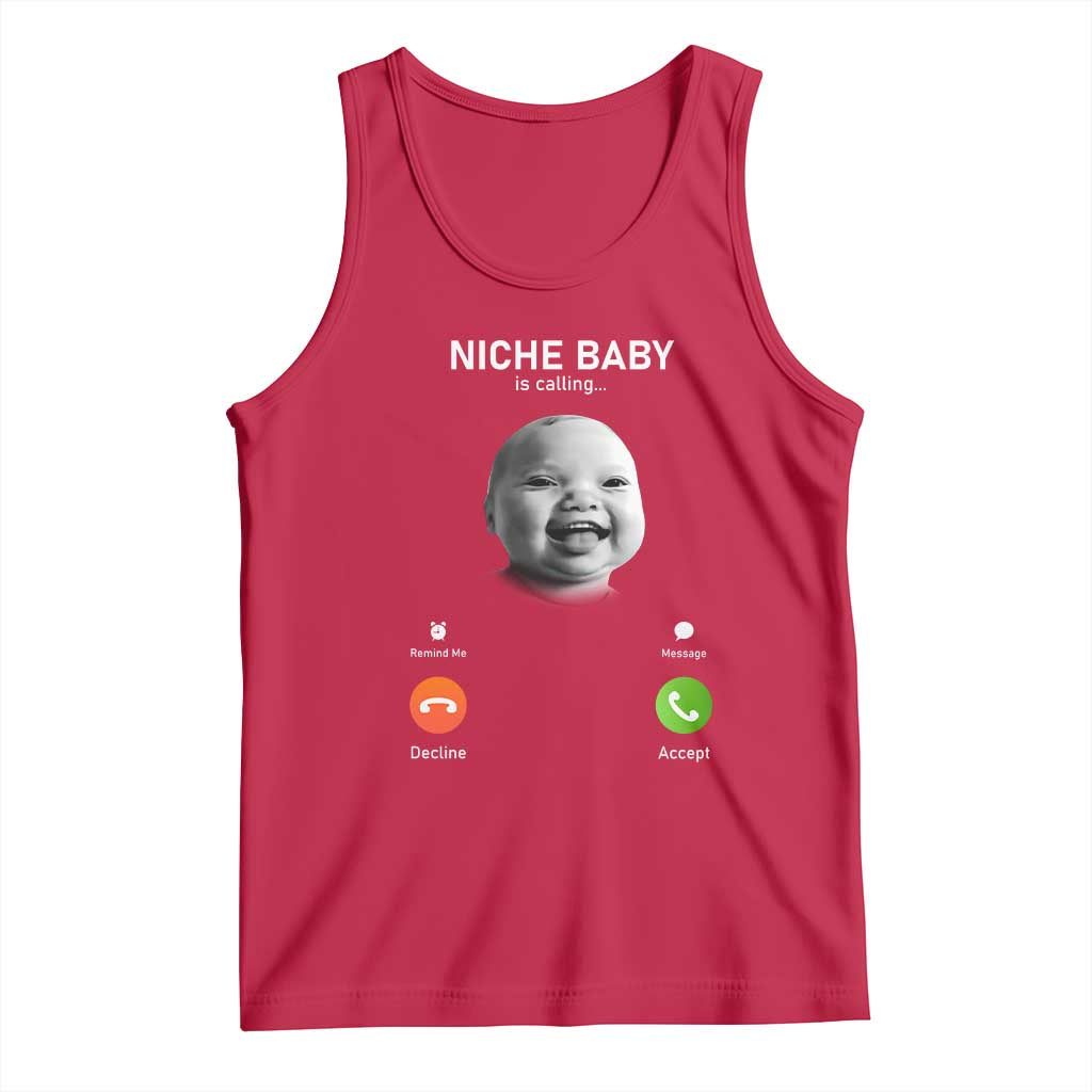 Funny Tuff Baby Meme Tank Top Tell ‘Em Son AI Niche Baby Motion Holding Laugh - Wonder Print Shop