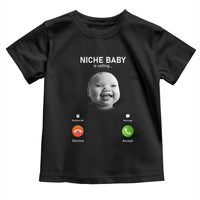 Funny Tuff Baby Meme Toddler T Shirt Tell ‘Em Son AI Niche Baby Motion Holding Laugh - Wonder Print Shop