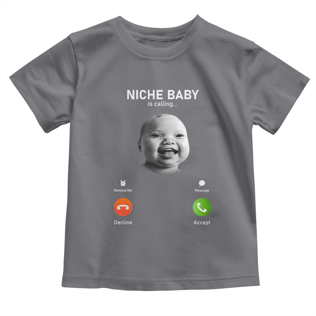 Funny Tuff Baby Meme Toddler T Shirt Tell ‘Em Son AI Niche Baby Motion Holding Laugh - Wonder Print Shop