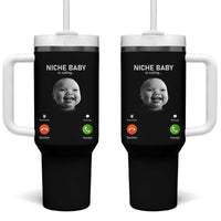 Funny Tuff Baby Meme Tumbler With Handle Tell ‘Em Son AI Niche Baby Motion Holding Laugh - Wonder Print Shop