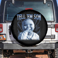 Funny Giggling Niche Baby Is Calling Spare Tire Cover Tuff Baby AI Laughing Gen Alpha Meme - Wonder Print Shop