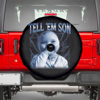 Funny Giggling Niche Baby Is Calling Spare Tire Cover Tuff Baby AI Laughing Gen Alpha Meme - Wonder Print Shop