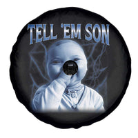 Funny Giggling Niche Baby Is Calling Spare Tire Cover Tuff Baby AI Laughing Gen Alpha Meme - Wonder Print Shop