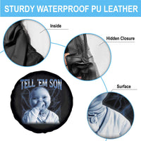 Funny Giggling Niche Baby Is Calling Spare Tire Cover Tuff Baby AI Laughing Gen Alpha Meme - Wonder Print Shop