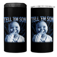 Funny Giggling Niche Baby Is Calling 4 in 1 Can Cooler Tumbler Tuff Baby AI Laughing Gen Alpha Meme - Wonder Print Shop