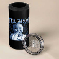 Funny Giggling Niche Baby Is Calling 4 in 1 Can Cooler Tumbler Tuff Baby AI Laughing Gen Alpha Meme - Wonder Print Shop