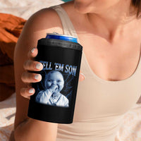 Funny Giggling Niche Baby Is Calling 4 in 1 Can Cooler Tumbler Tuff Baby AI Laughing Gen Alpha Meme - Wonder Print Shop