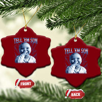 Funny Giggling Niche Baby Is Calling Ceramic Ornament Tuff Baby AI Laughing Gen Alpha Meme - Wonder Print Shop