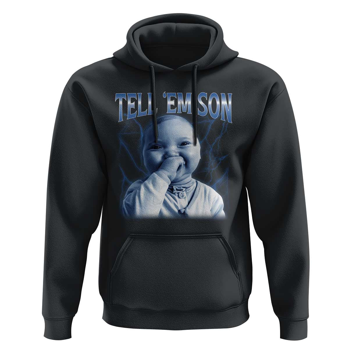 Funny Giggling Niche Baby Is Calling Hoodie Tuff Baby AI Laughing Gen Alpha Meme - Wonder Print Shop