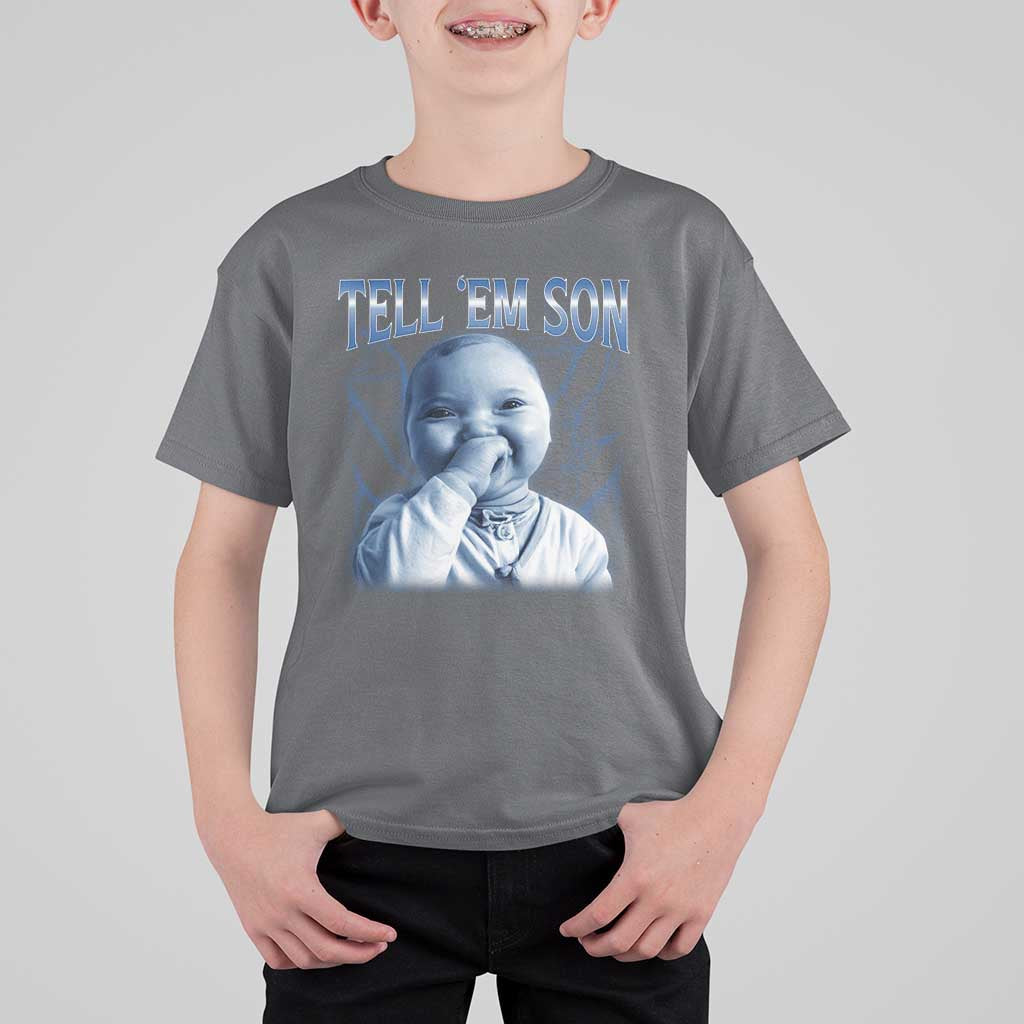 Funny Giggling Niche Baby Is Calling T Shirt For Kid Tuff Baby AI Laughing Gen Alpha Meme - Wonder Print Shop