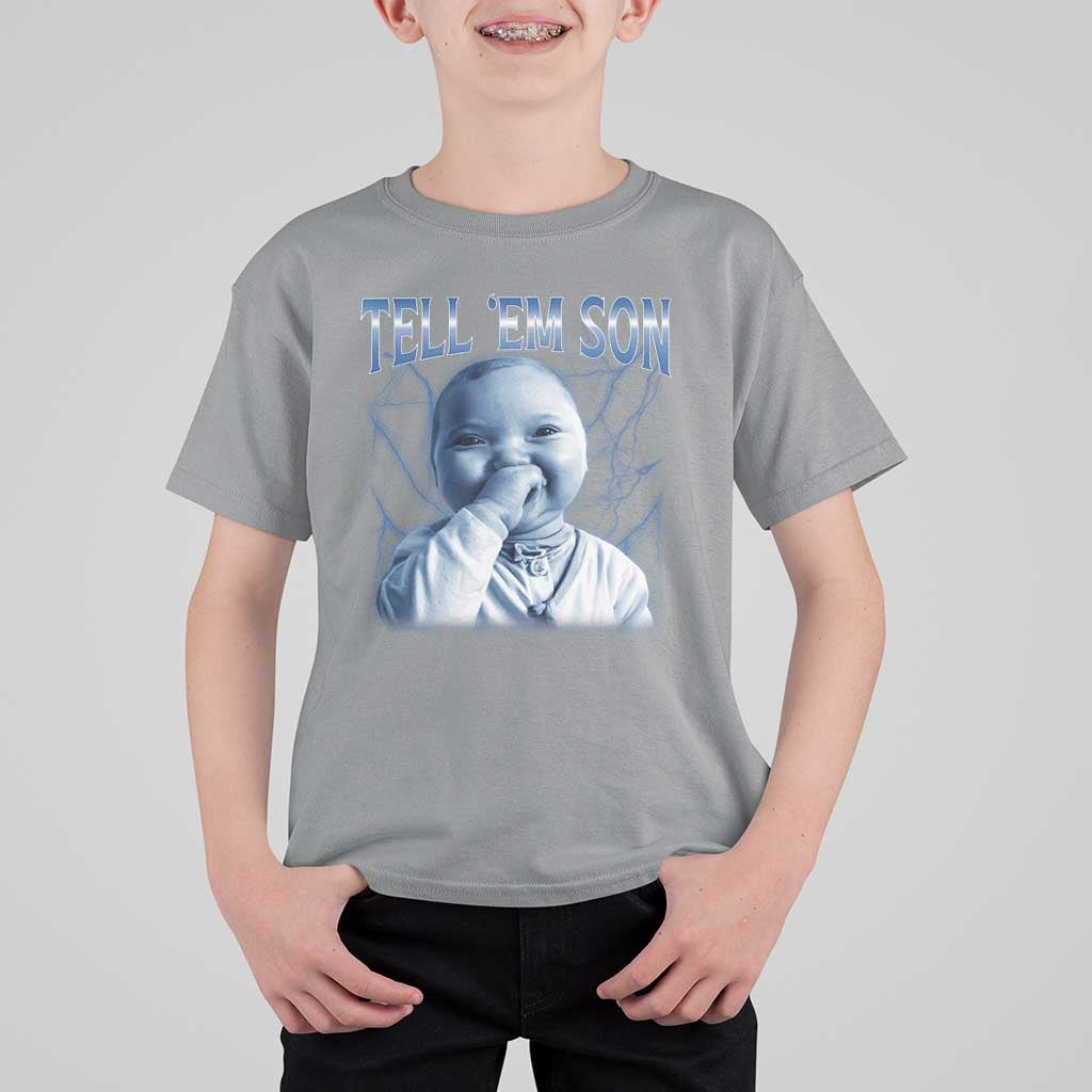 Funny Giggling Niche Baby Is Calling T Shirt For Kid Tuff Baby AI Laughing Gen Alpha Meme - Wonder Print Shop