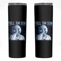 Funny Giggling Niche Baby Is Calling Skinny Tumbler Tuff Baby AI Laughing Gen Alpha Meme - Wonder Print Shop