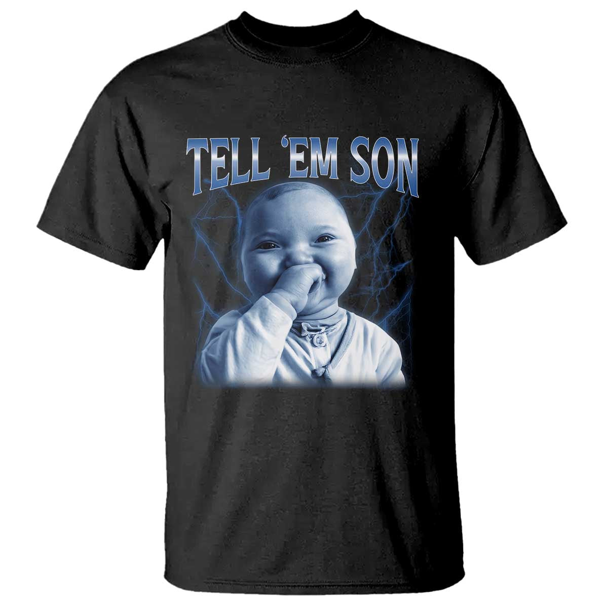 Funny Giggling Niche Baby Is Calling T Shirt Tuff Baby AI Laughing Gen Alpha Meme - Wonder Print Shop
