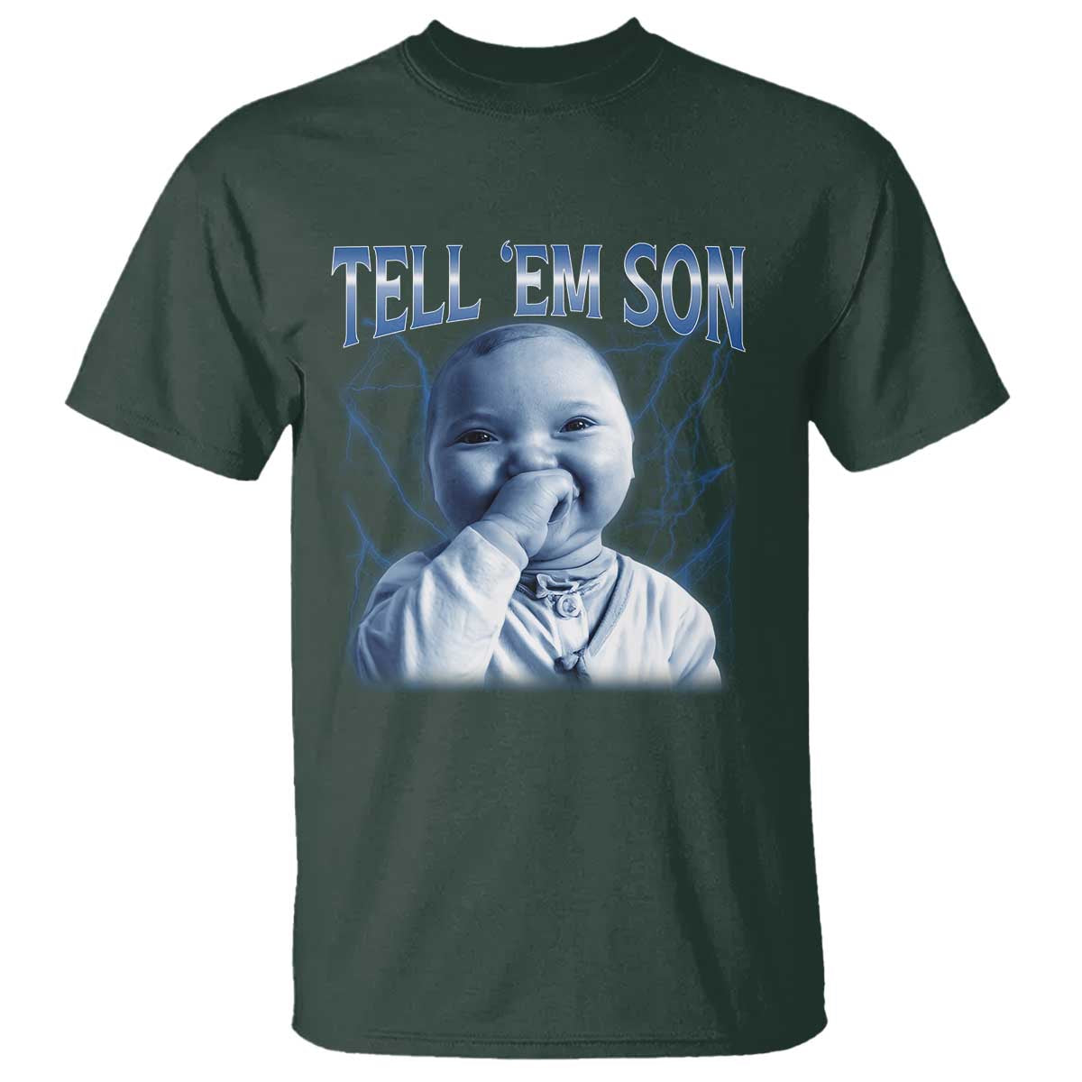 Funny Giggling Niche Baby Is Calling T Shirt Tuff Baby AI Laughing Gen Alpha Meme - Wonder Print Shop