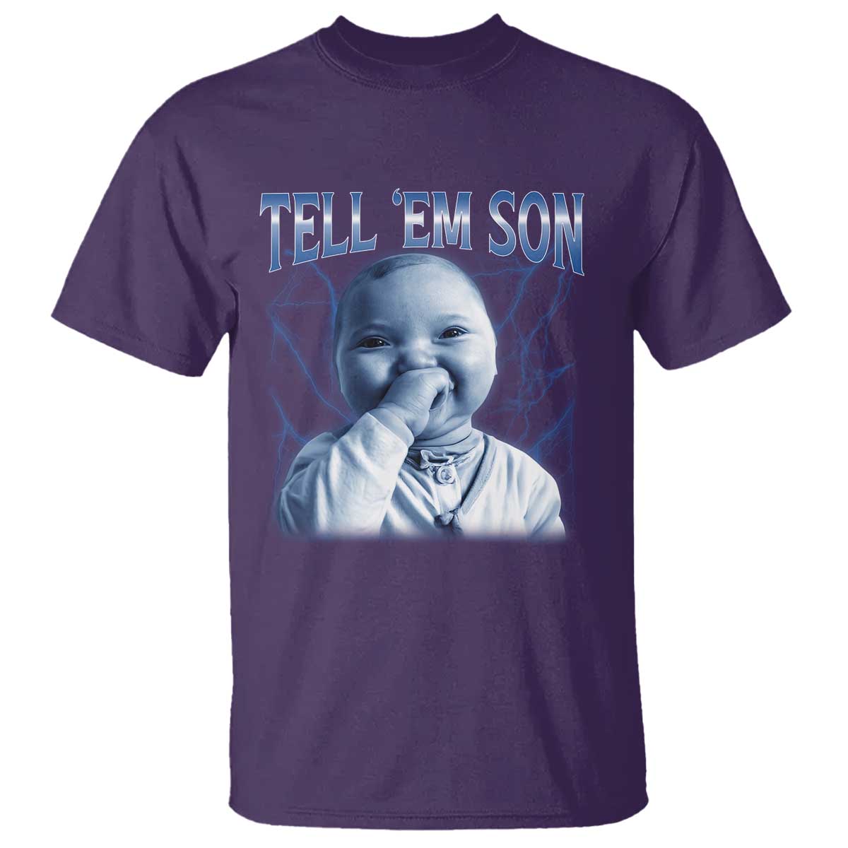 Funny Giggling Niche Baby Is Calling T Shirt Tuff Baby AI Laughing Gen Alpha Meme - Wonder Print Shop