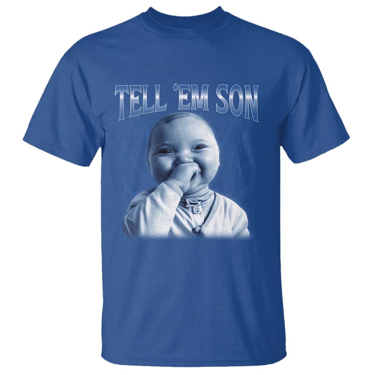 Funny Giggling Niche Baby Is Calling T Shirt Tuff Baby AI Laughing Gen Alpha Meme - Wonder Print Shop