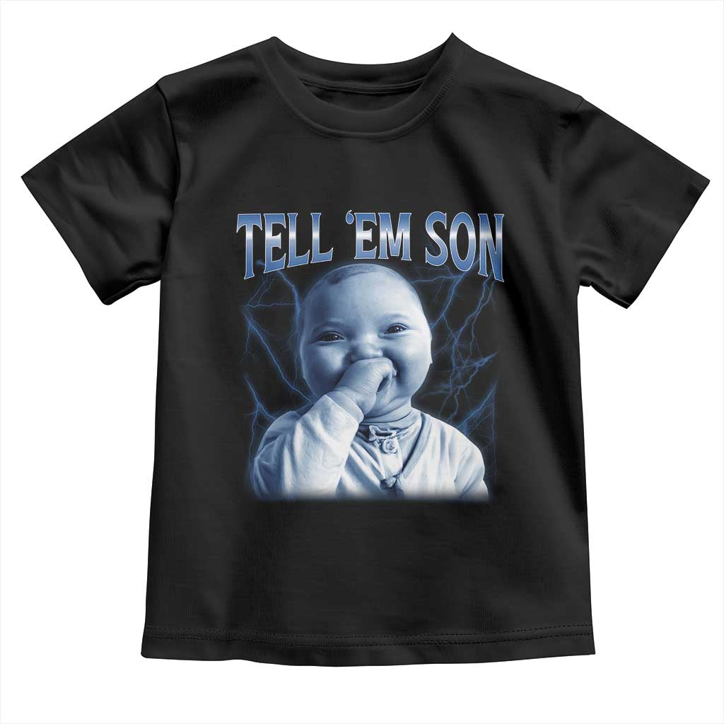 Funny Giggling Niche Baby Is Calling Toddler T Shirt Tuff Baby AI Laughing Gen Alpha Meme - Wonder Print Shop