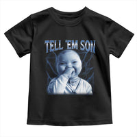 Funny Giggling Niche Baby Is Calling Toddler T Shirt Tuff Baby AI Laughing Gen Alpha Meme - Wonder Print Shop