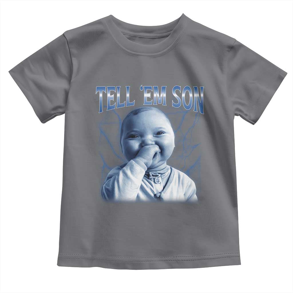 Funny Giggling Niche Baby Is Calling Toddler T Shirt Tuff Baby AI Laughing Gen Alpha Meme - Wonder Print Shop