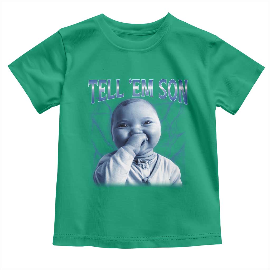 Funny Giggling Niche Baby Is Calling Toddler T Shirt Tuff Baby AI Laughing Gen Alpha Meme - Wonder Print Shop
