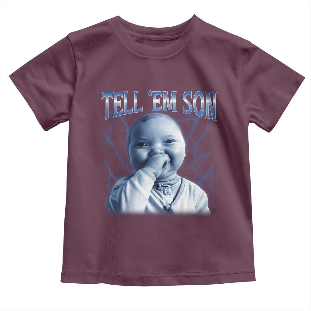 Funny Giggling Niche Baby Is Calling Toddler T Shirt Tuff Baby AI Laughing Gen Alpha Meme - Wonder Print Shop