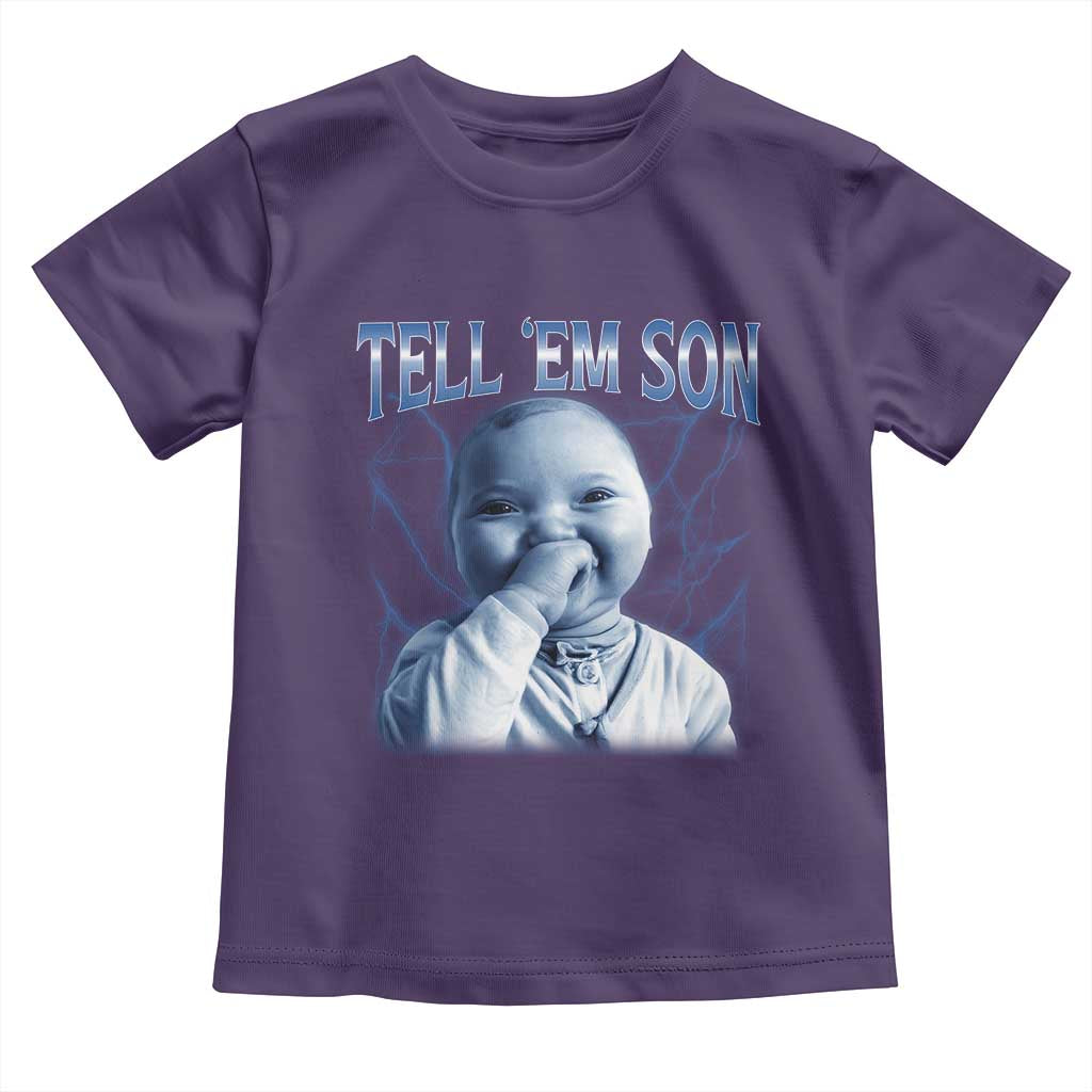 Funny Giggling Niche Baby Is Calling Toddler T Shirt Tuff Baby AI Laughing Gen Alpha Meme - Wonder Print Shop
