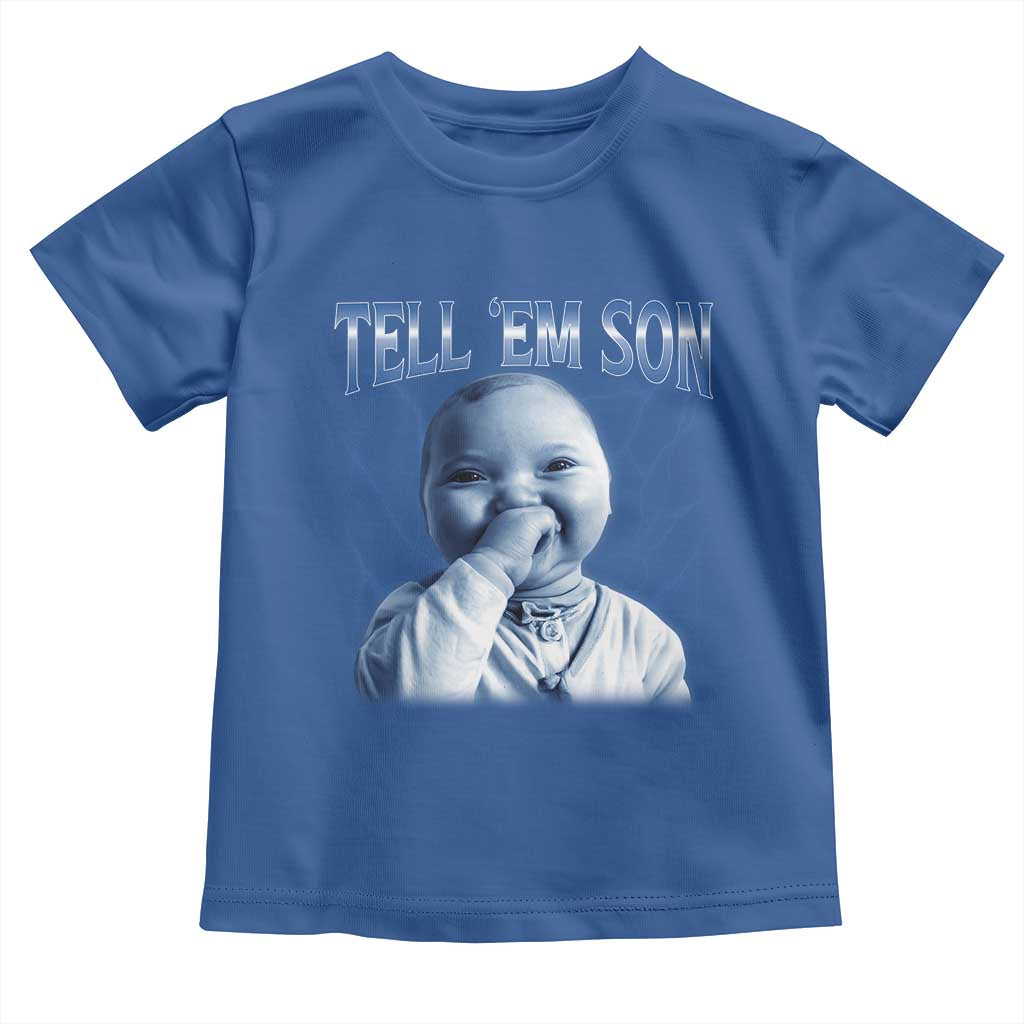 Funny Giggling Niche Baby Is Calling Toddler T Shirt Tuff Baby AI Laughing Gen Alpha Meme - Wonder Print Shop