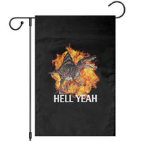 Spinosaurus Racha Explosion Hell Yeah Garden Flag Dinosaur Shrieks Meme Funny Prehistoric Fire Blast - Wonder Print Shop