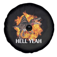 Spinosaurus Racha Explosion Hell Yeah Spare Tire Cover Dinosaur Shrieks Meme Funny Prehistoric Fire Blast - Wonder Print Shop