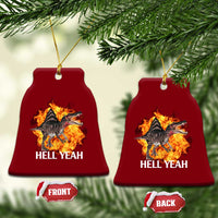 Spinosaurus Racha Explosion Hell Yeah Ceramic Ornament Dinosaur Shrieks Meme Funny Prehistoric Fire Blast - Wonder Print Shop