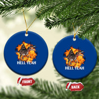 Spinosaurus Racha Explosion Hell Yeah Ceramic Ornament Dinosaur Shrieks Meme Funny Prehistoric Fire Blast - Wonder Print Shop