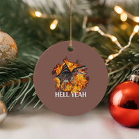 Spinosaurus Racha Explosion Hell Yeah Ceramic Ornament Dinosaur Shrieks Meme Funny Prehistoric Fire Blast - Wonder Print Shop