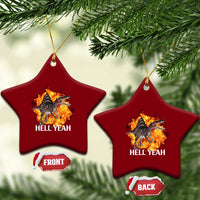 Spinosaurus Racha Explosion Hell Yeah Ceramic Ornament Dinosaur Shrieks Meme Funny Prehistoric Fire Blast - Wonder Print Shop