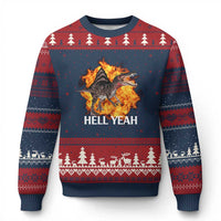 Spinosaurus Racha Explosion Hell Yeah Ugly Christmas Sweater Dinosaur Shrieks Meme Funny Prehistoric Fire Blast - Wonder Print Shop