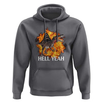 Spinosaurus Racha Explosion Hell Yeah Hoodie Dinosaur Shrieks Meme Funny Prehistoric Fire Blast - Wonder Print Shop