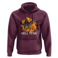 Spinosaurus Racha Explosion Hell Yeah Hoodie Dinosaur Shrieks Meme Funny Prehistoric Fire Blast - Wonder Print Shop
