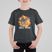 Spinosaurus Racha Explosion Hell Yeah T Shirt For Kid Dinosaur Shrieks Meme Funny Prehistoric Fire Blast - Wonder Print Shop