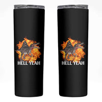 Spinosaurus Racha Explosion Hell Yeah Skinny Tumbler Dinosaur Shrieks Meme Funny Prehistoric Fire Blast - Wonder Print Shop